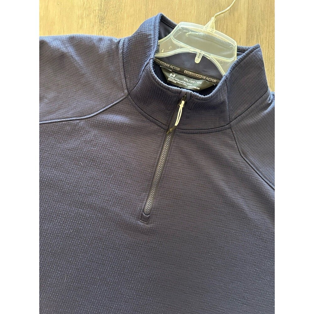 Under Armour UA Sweatshirt Pullover ColdGear Men’s XXLarge Fitted Blue 1/4 Zip